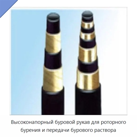 Высоконапорный буровой рукав для роторного бурения и передачи бурового раствора