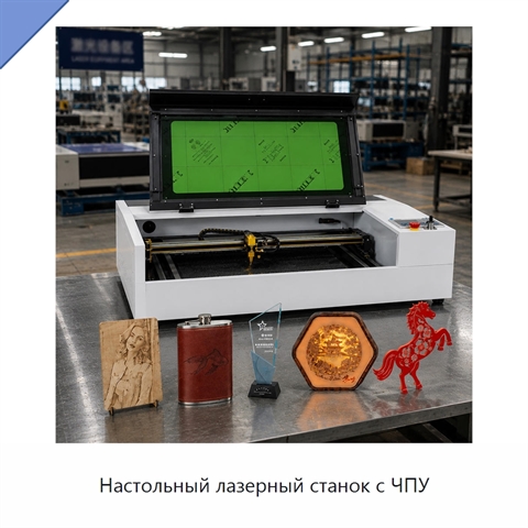 Настольный лазерный станок с ЧПУ