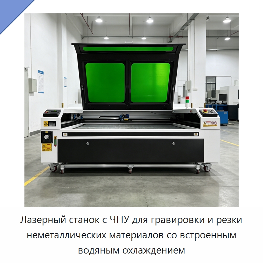 Лазерный станок с ЧПУ для гравировки и резки неметаллических материалов со встроенным водяным охлаждением — Станки лазерной резки