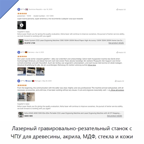 Лазерный гравировально-резательный станок с ЧПУ для древесины, акрила, МДФ, стекла и кожи