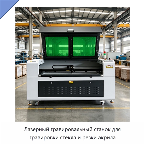 Лазерный гравировальный станок для гравировки стекла и резки акрила