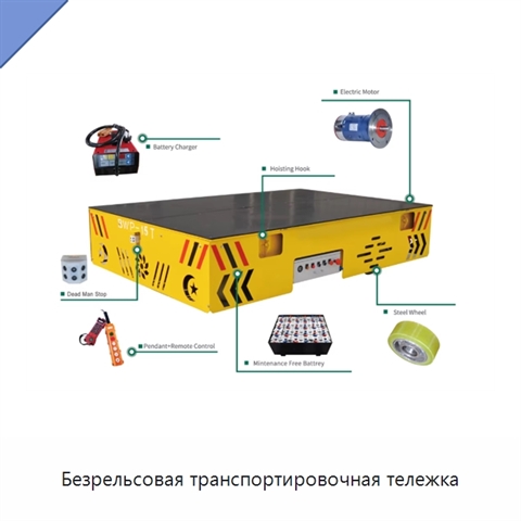 Безрельсовая транспортировочная тележка