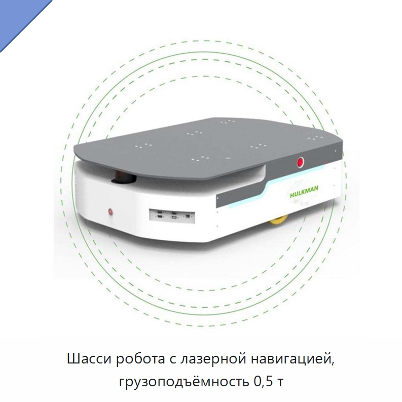 Шасси робота с лазерной навигацией, грузоподъёмность 0,5 т — Вилочные погрузчики