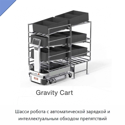 Шасси робота с автоматической зарядкой и интеллектуальным обходом препятствий