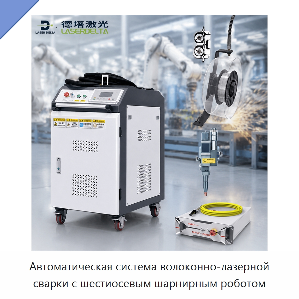 Автоматическая система волоконно-лазерной сварки с шестиосевым шарнирным роботом — Комплектующие для лазерного оборудования