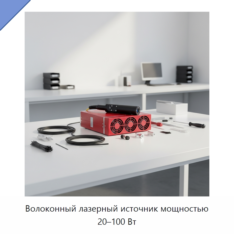 Волоконный лазерный источник мощностью 20–100 Вт — Комплектующие для лазерного оборудования