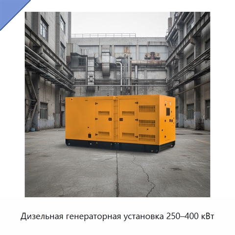 Дизельная генераторная установка 250–400 кВт