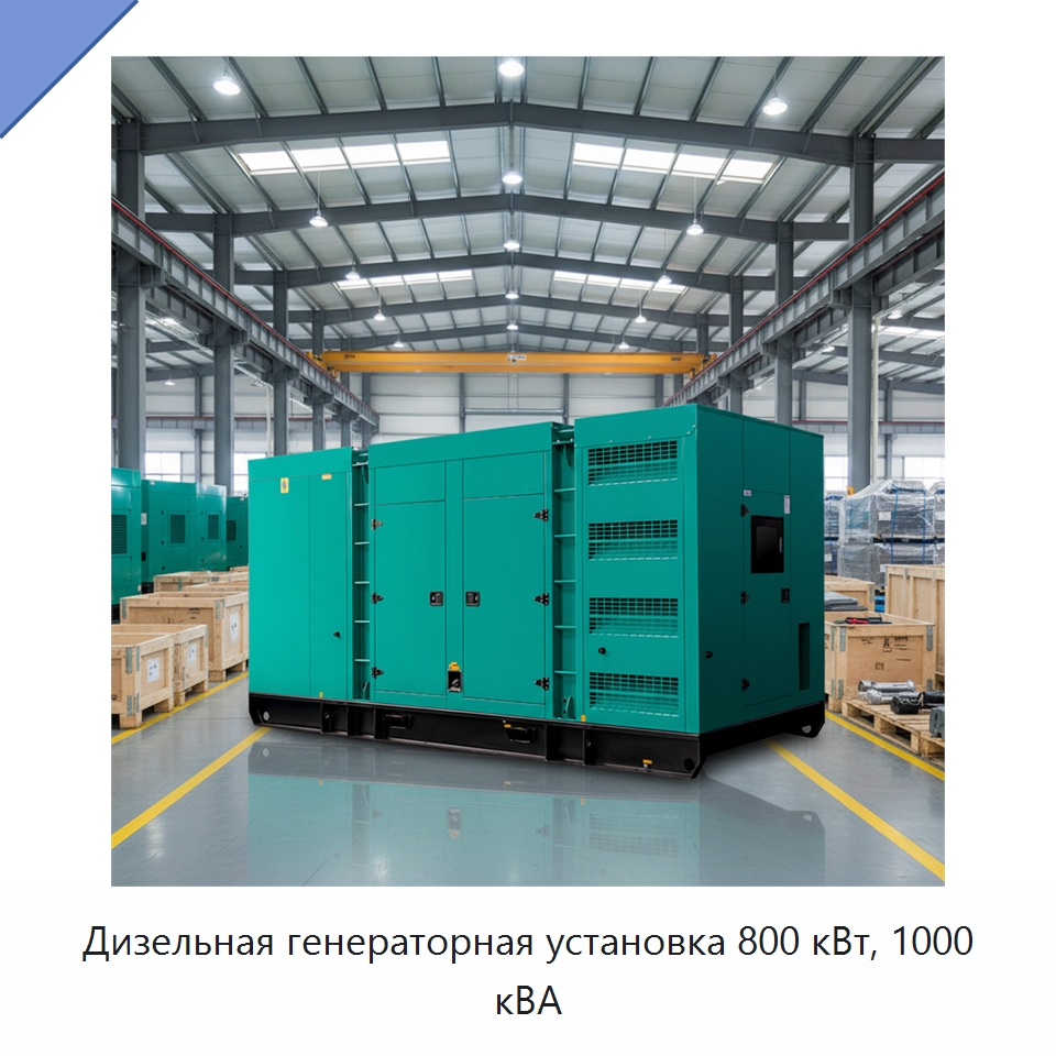 Дизельная генераторная установка 800 кВт, 1000 кВА — Дизельные генераторы