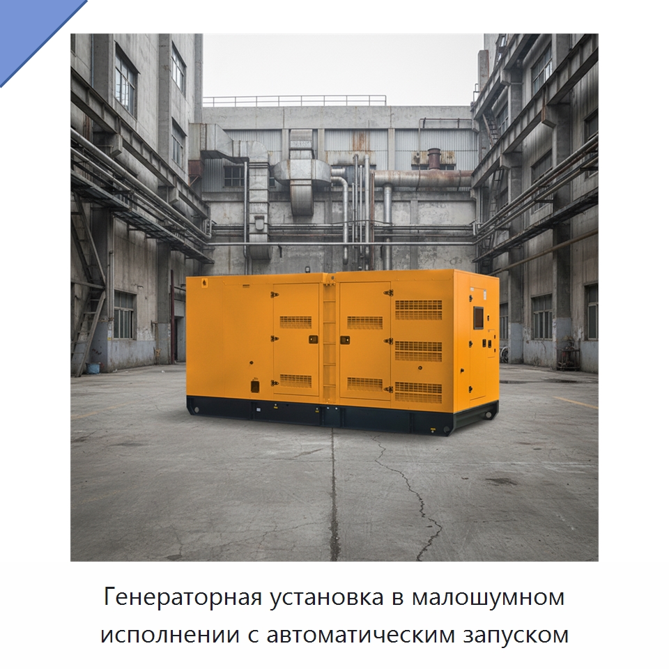 Генераторная установка в малошумном исполнении с автоматическим запуском — Дизельные генераторы