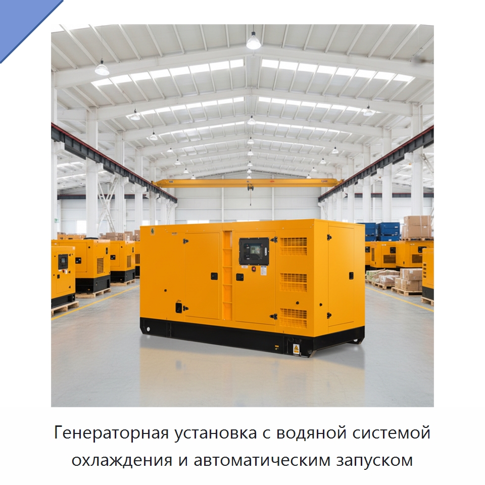 Генераторная установка с водяной системой охлаждения и автоматическим запуском — Дизельные генераторы