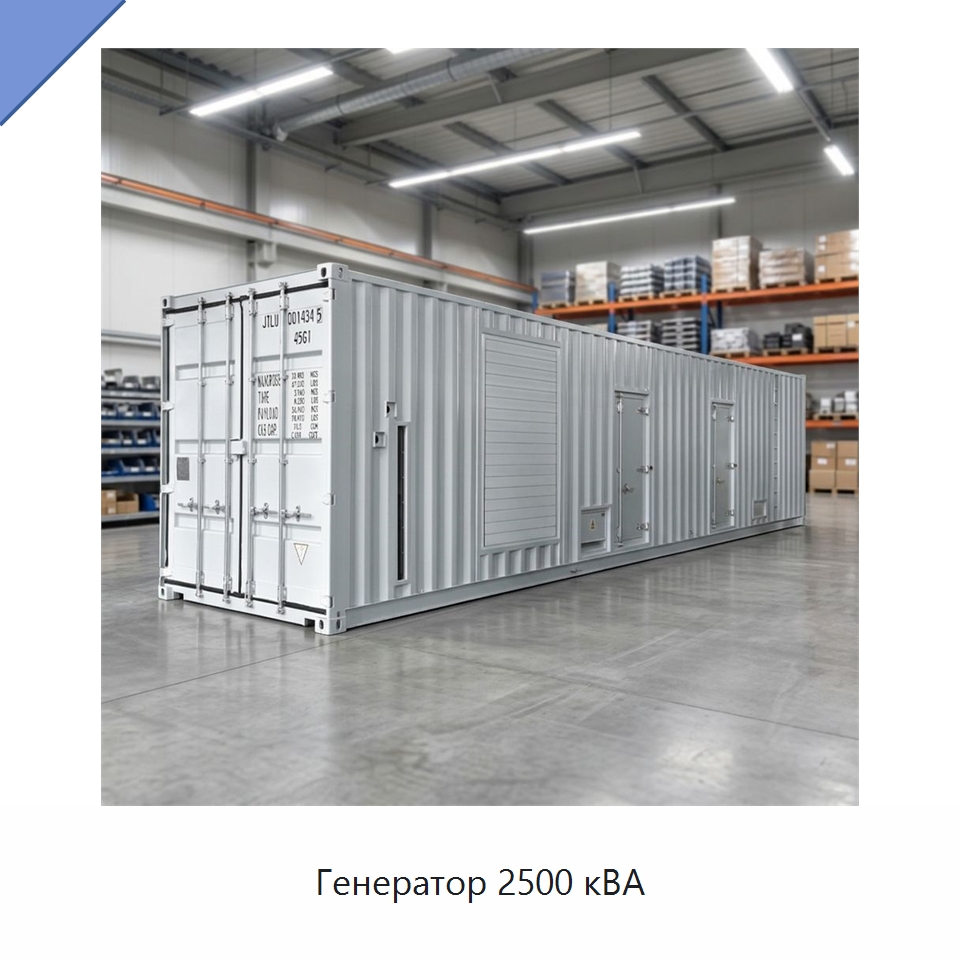 Генератор 2500 кВА — Дизельные генераторы
