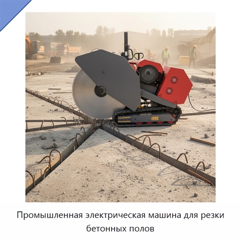 Промышленная электрическая машина для резки бетонных полов