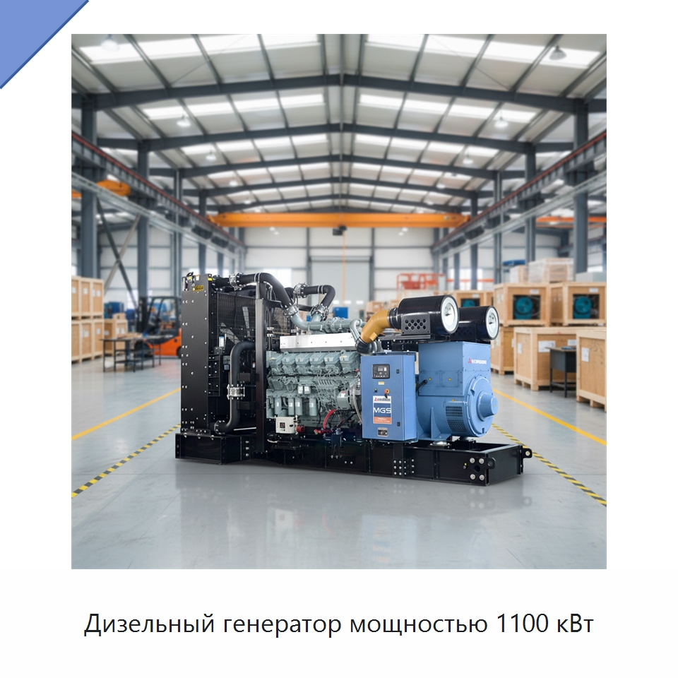 Дизельный генератор мощностью 1100 кВт — Дизельные генераторы