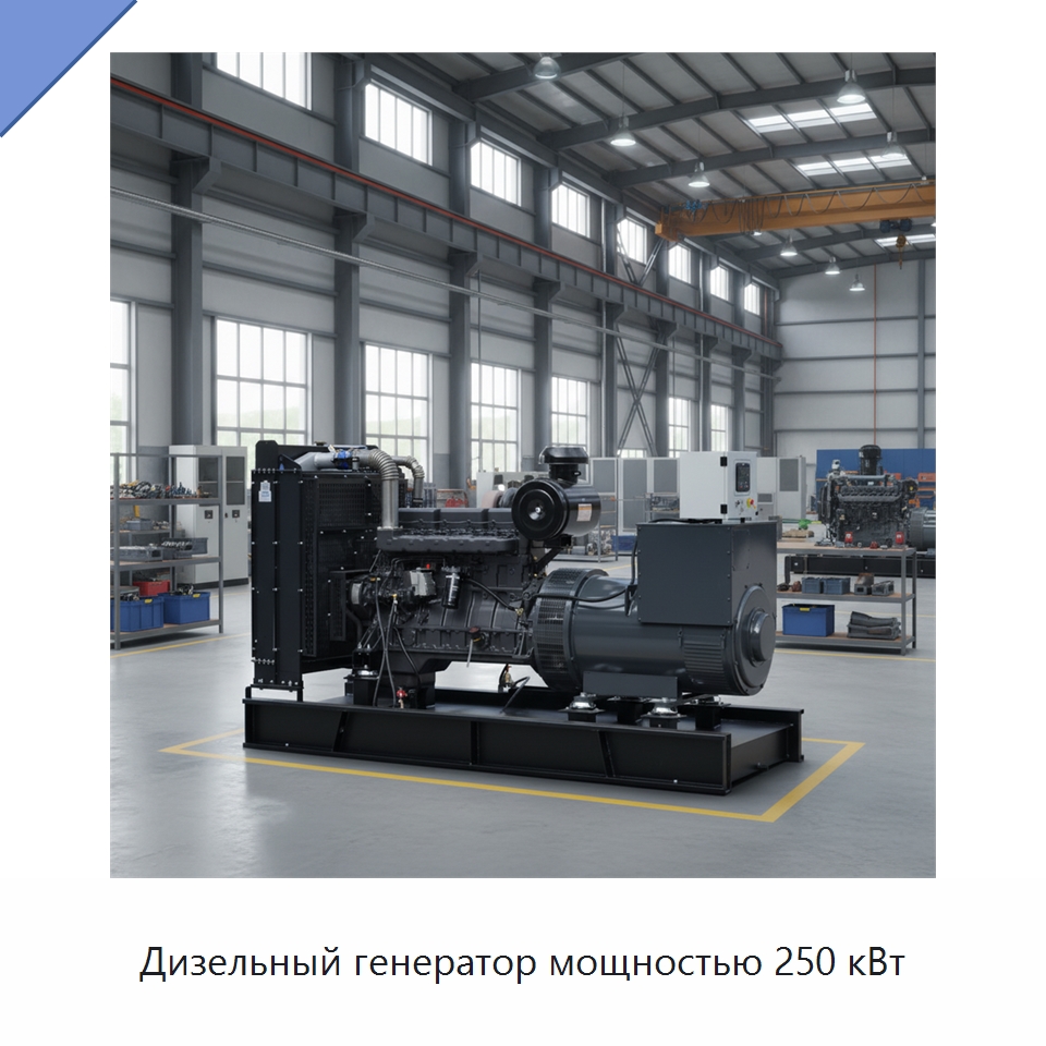 Дизельный генератор мощностью 250 кВт — Дизельные генераторы