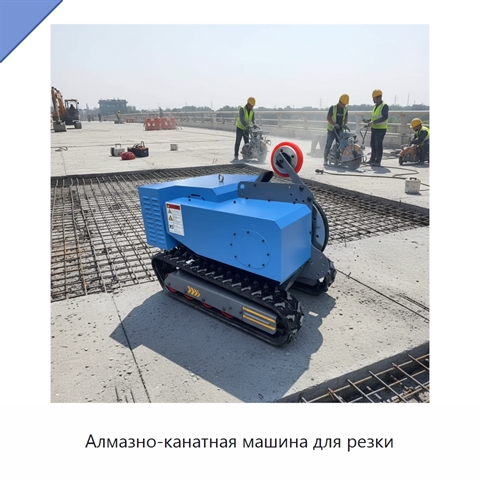 Алмазно-канатная машина для резки