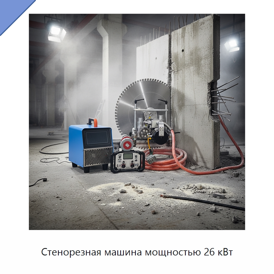 Стенорезная машина мощностью 26 кВт — Электропилы