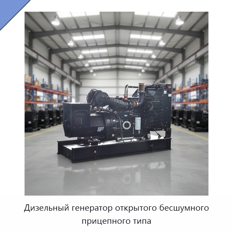 Дизельный генератор открытого бесшумного прицепного типа — Дизельные генераторы