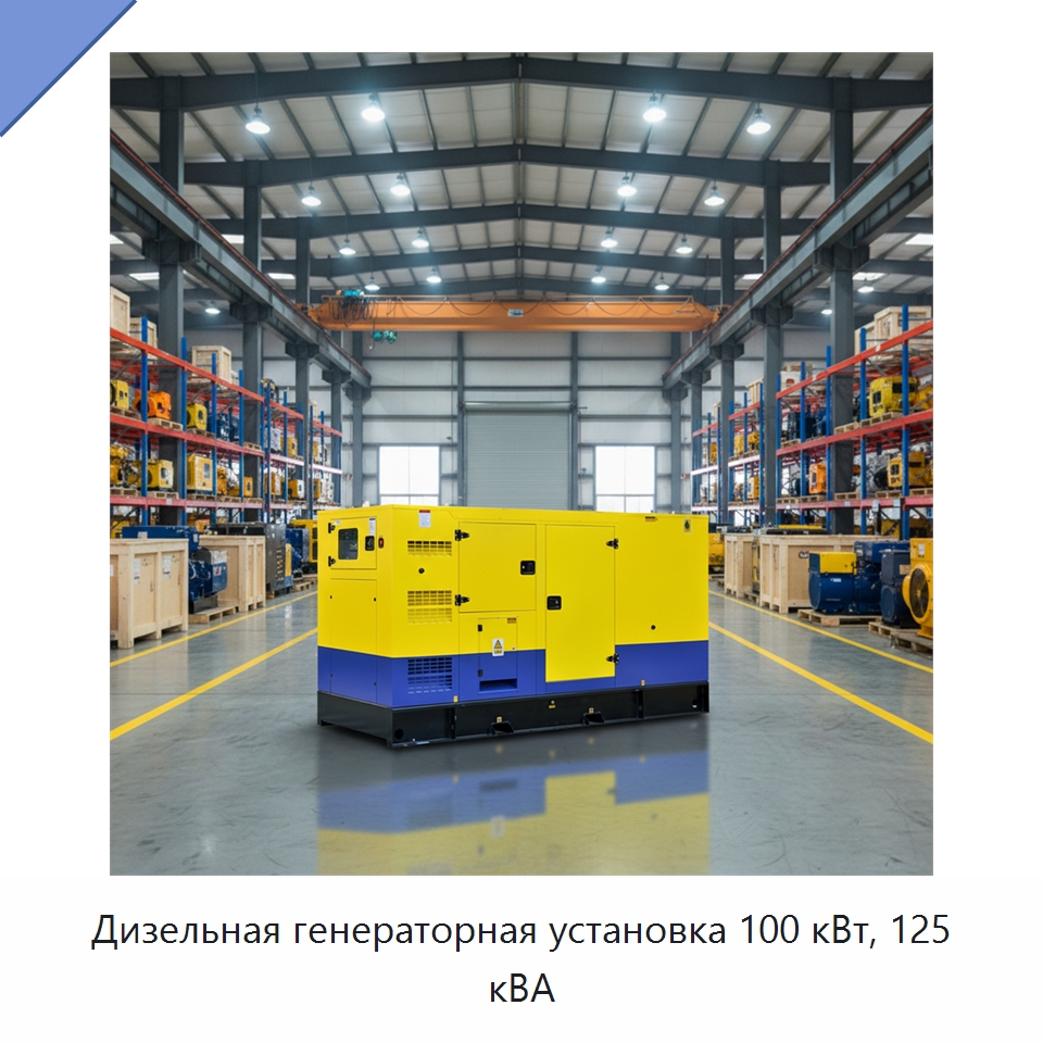 Дизельная генераторная установка 100 кВт, 125 кВА — Дизельные генераторы