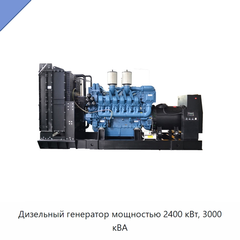 Дизельный генератор мощностью 2400 кВт, 3000 кВА — Дизельные генераторы