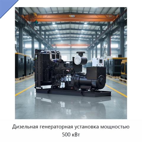 Дизельная генераторная установка мощностью 500 кВт