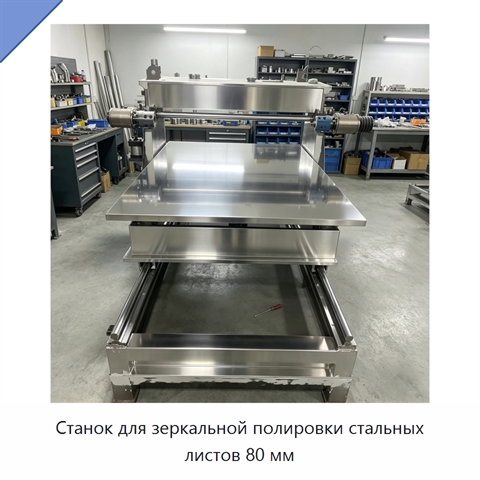 Станок для зеркальной полировки стальных листов 80 мм