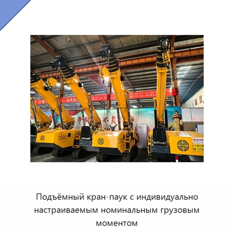 Подъёмный кран-паук с индивидуально настраиваемым номинальным грузовым моментом