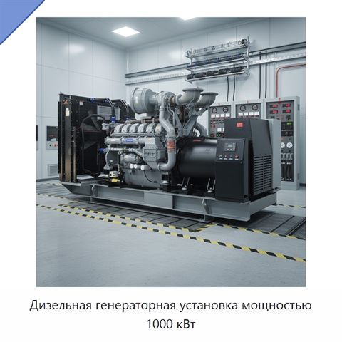 Дизельная генераторная установка мощностью 1000 кВт