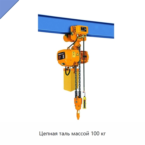 Цепная таль массой 100 кг