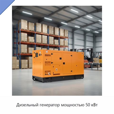 Дизельный генератор мощностью 50 кВт
