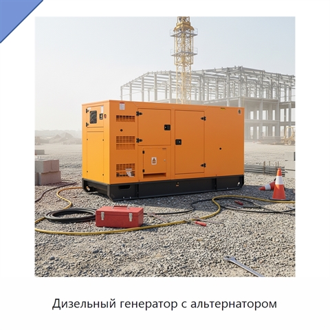 Дизельный генератор с альтернатором