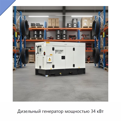 Дизельный генератор мощностью 34 кВт