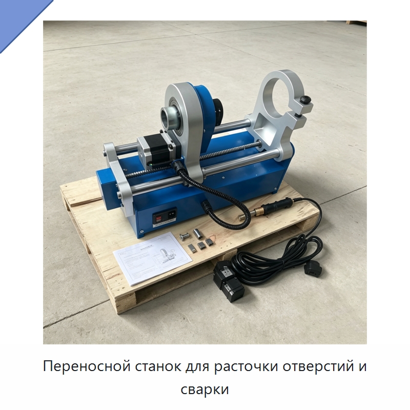 Переносной станок для расточки отверстий и сварки — Специальная строительная техника