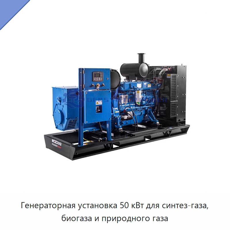 Генераторная установка 50 кВт для синтез-газа, биогаза и природного газа — Газотурбинные генераторы
