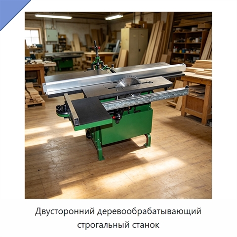 Двусторонний деревообрабатывающий строгальный станок