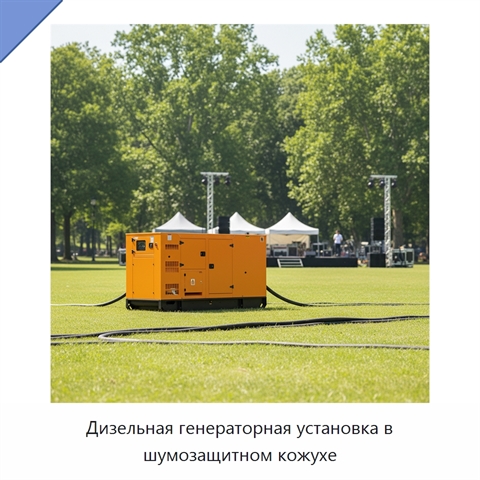 Дизельная генераторная установка в шумозащитном кожухе