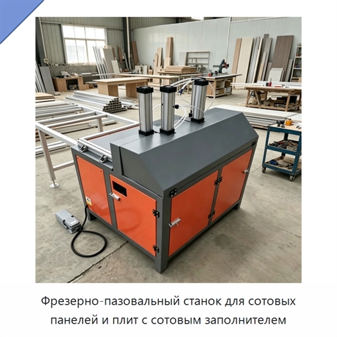 Фрезерно-пазовальный станок для сотовых панелей и плит с сотовым заполнителем