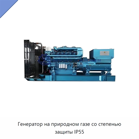 Генератор на природном газе со степенью защиты IP55