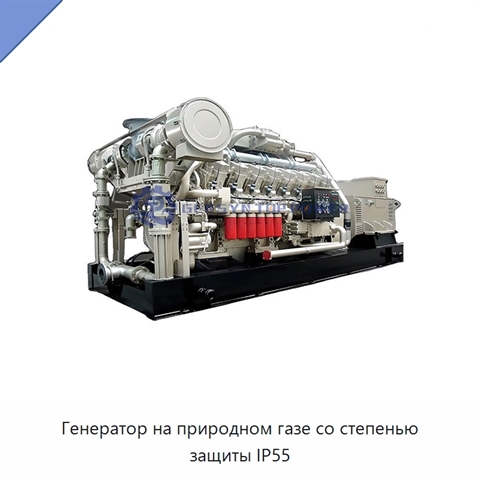 Генератор на природном газе со степенью защиты IP55