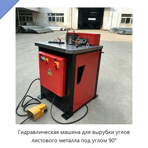 Гидравлическая машина для вырубки углов листового металла под углом 90°