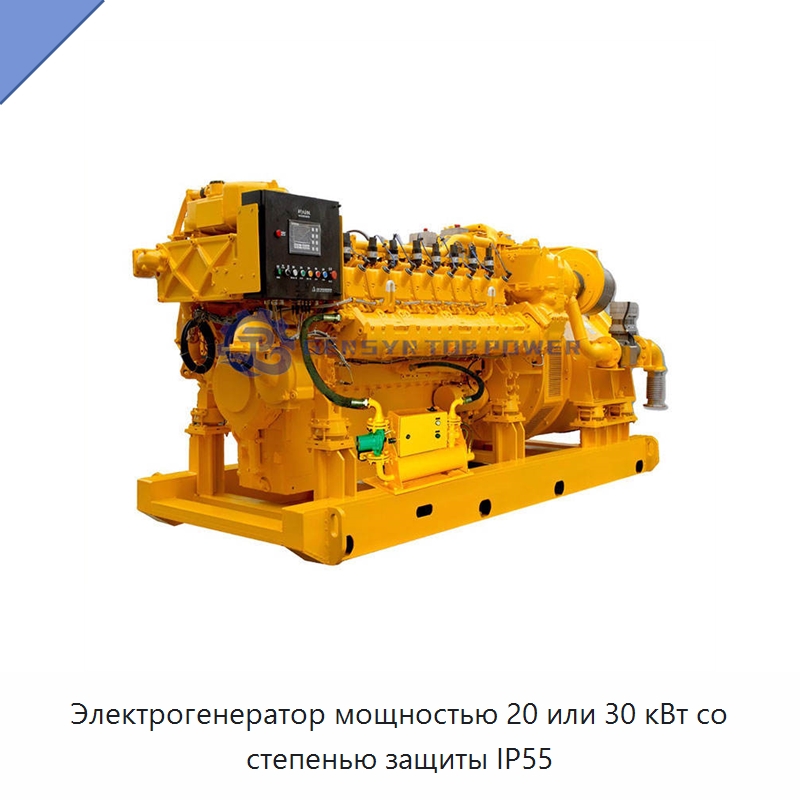 Электрогенератор мощностью 20 или 30 кВт со степенью защиты IP55 — Газотурбинные генераторы