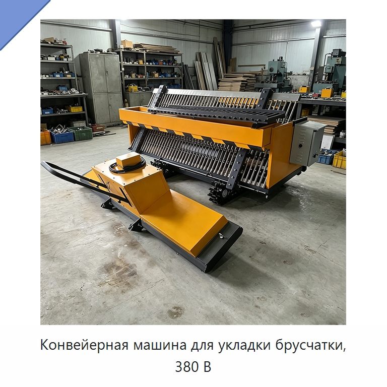 Конвейерная машина для укладки брусчатки, 380 В — Специальная строительная техника