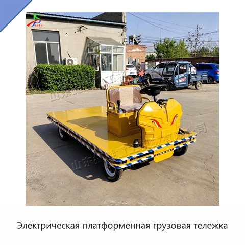 Электрическая платформенная грузовая тележка