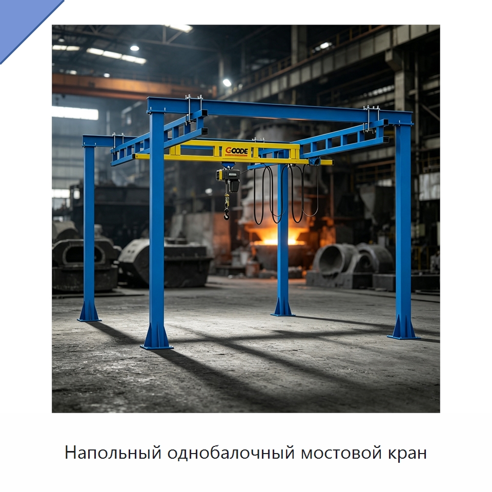 Напольный однобалочный мостовой кран — Краны