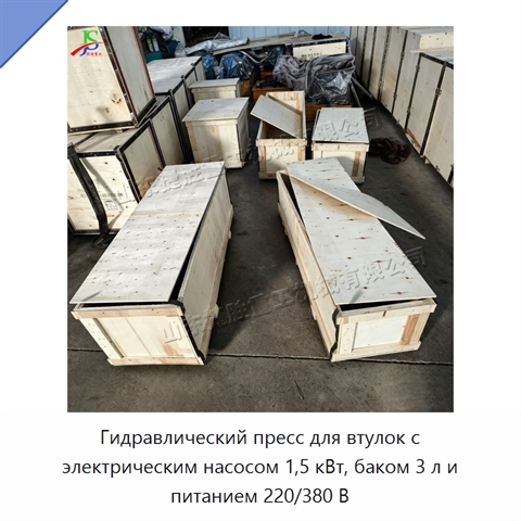 Гидравлический пресс для втулок с электрическим насосом 1,5 кВт, баком 3 л и питанием 220/380 В