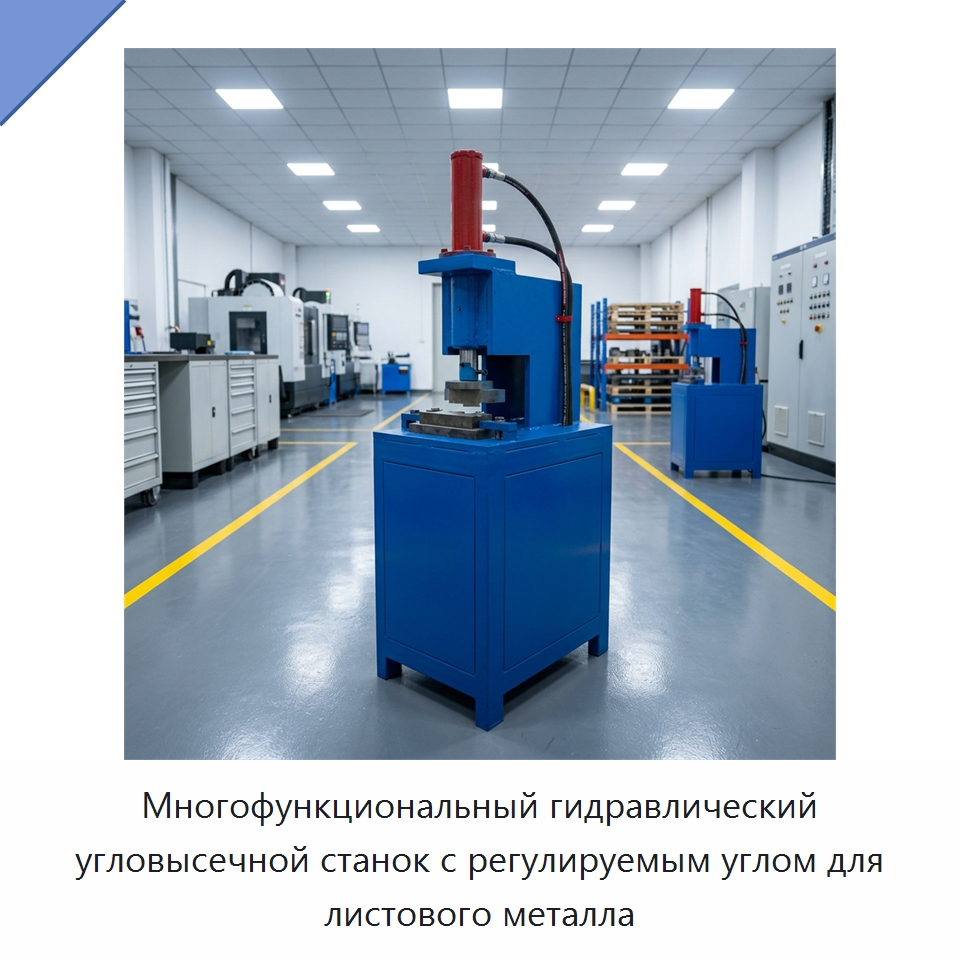 Многофункциональный гидравлический угловысечной станок с регулируемым углом для листового металла — Листообрабатывающее оборудование