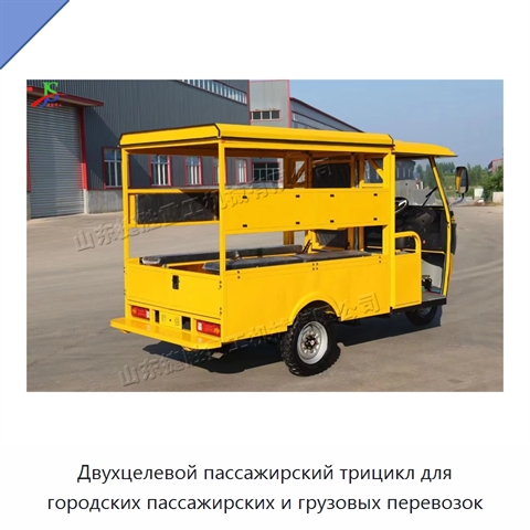 Двухцелевой пассажирский трицикл для городских пассажирских и грузовых перевозок