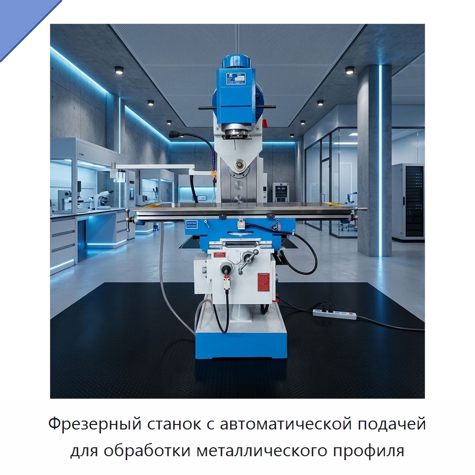 Фрезерный станок с автоматической подачей для обработки металлического профиля — Специальное деревообрабатывающее оборудование