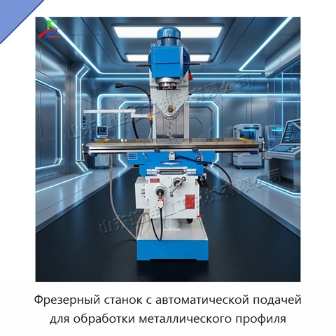 Фрезерный станок с автоматической подачей для обработки металлического профиля