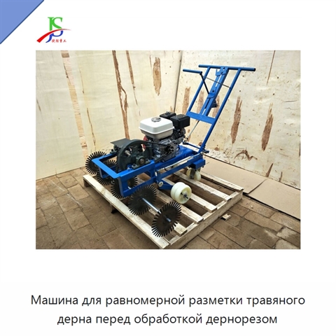 Машина для равномерной разметки травяного дерна перед обработкой дернорезом