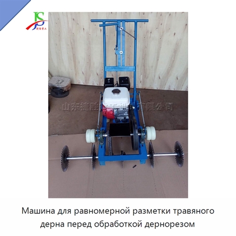 Машина для равномерной разметки травяного дерна перед обработкой дернорезом